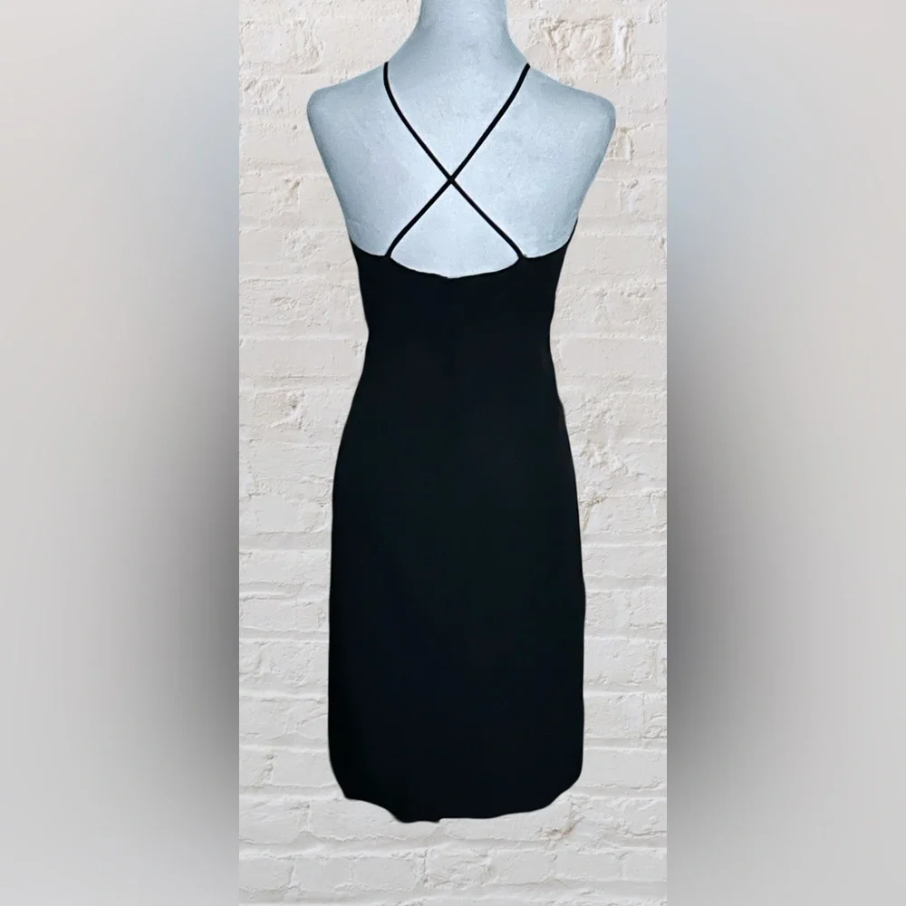 Joseph Ribkoff VTG Couture Cocktail Event LBD Dress Sz 16 Money Quiet Luxury - Picture 4 of 6